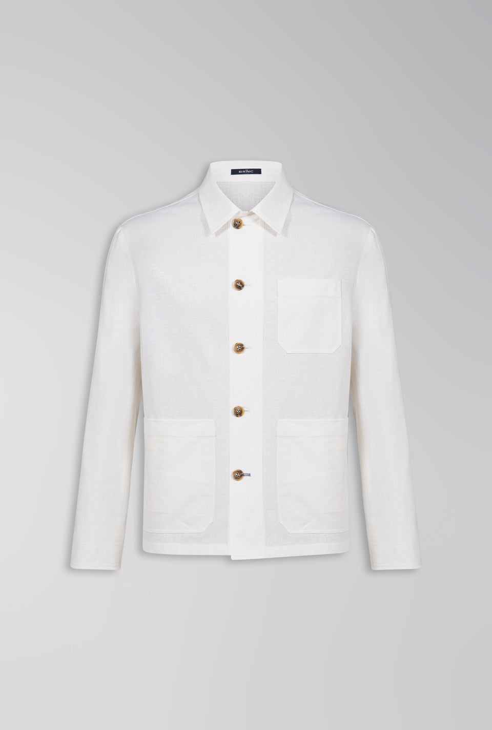 OVERSHIRT DE LINHO COM ALGODÃO OFF-WHITE