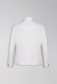 OVERSHIRT DE LINHO COM ALGODÃO OFF-WHITE