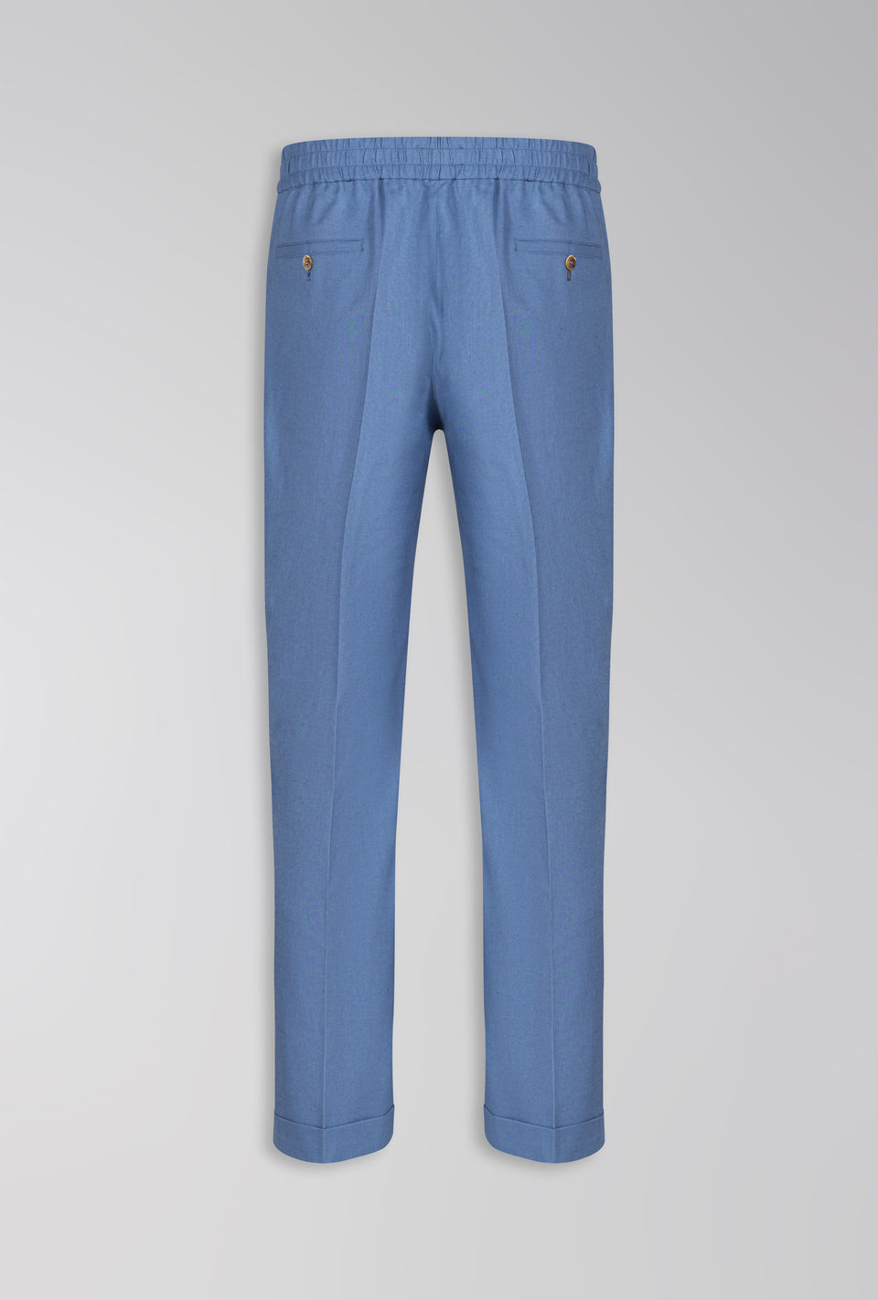 CALÇA DE LINHO COM ALGODÃO DE ELÁSTICO