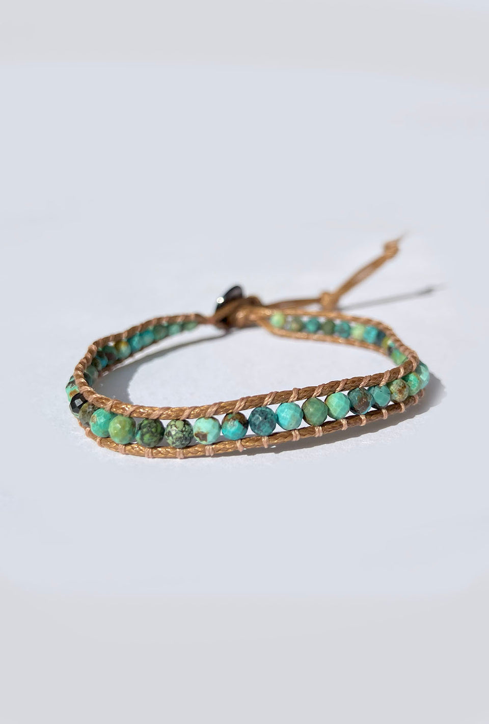 PULSEIRA SHAMBALA PEDRAS NATURAIS - TURQUESA
