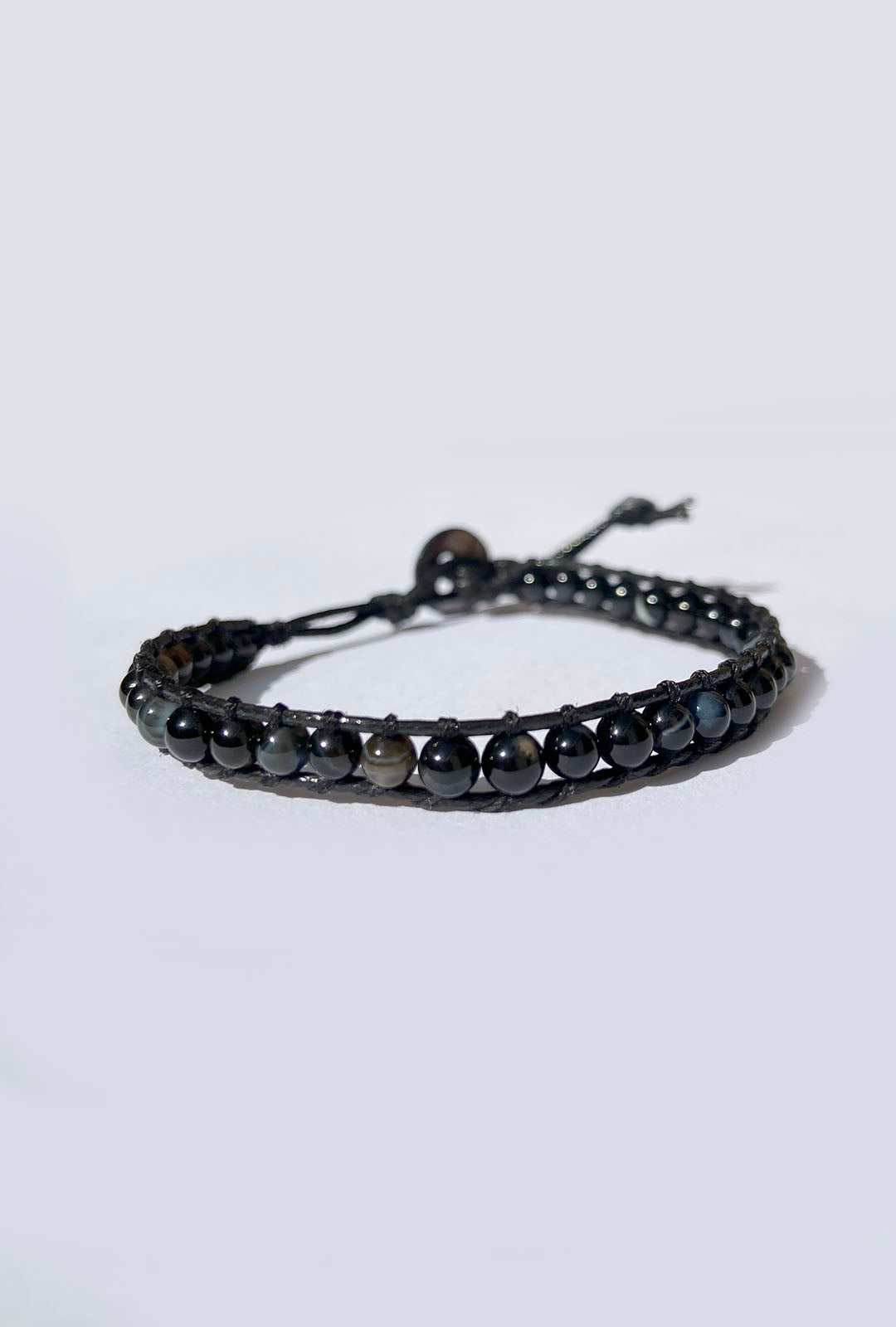 PULSEIRA SHAMBALA PEDRAS NATURAIS - ONIX