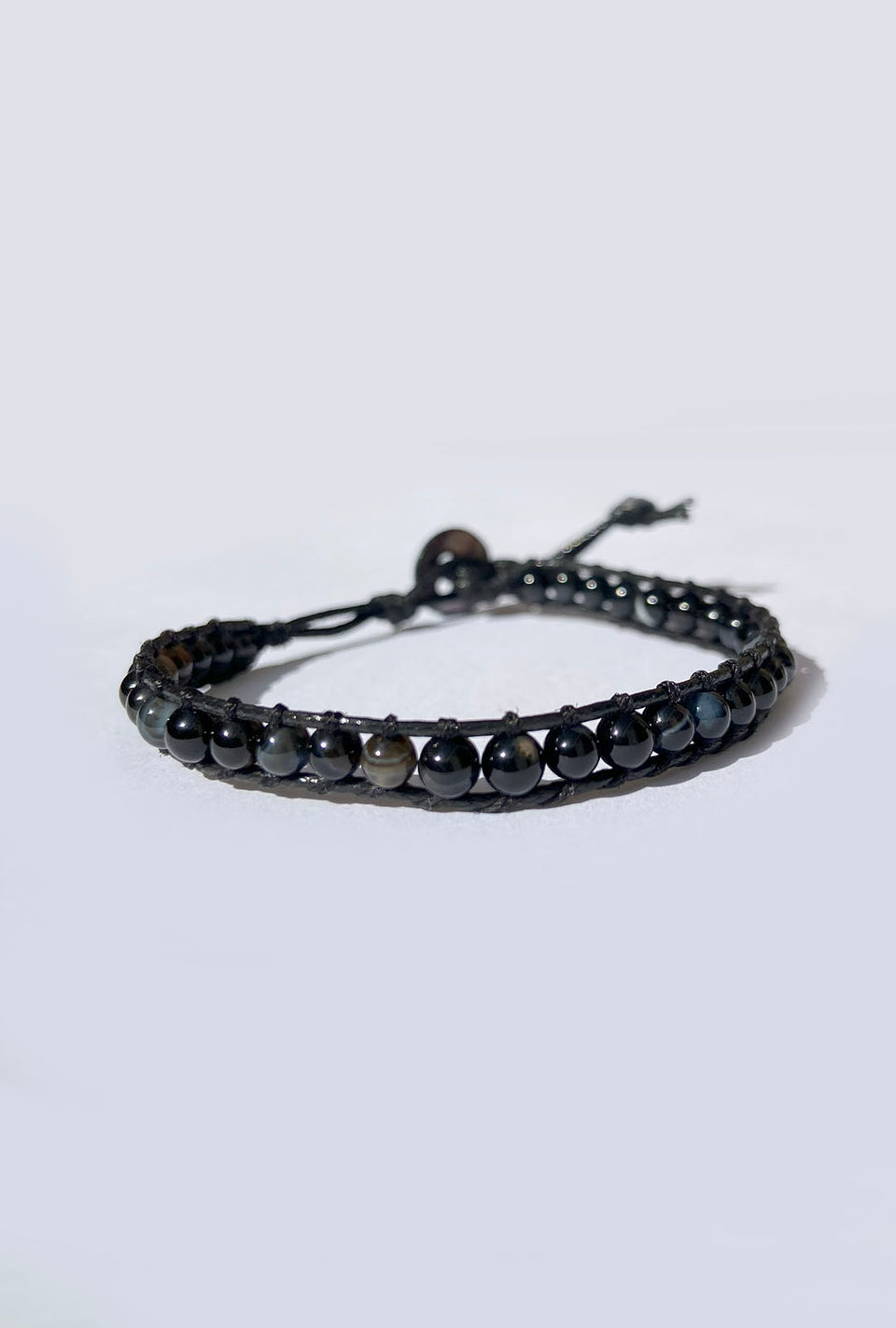 PULSEIRA SHAMBALA PEDRAS NATURAIS - ONIX