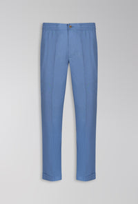 CALÇA DE LINHO COM ALGODÃO DE ELÁSTICO