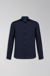 CAMISA REGULAR DE LINHO ITALIANO MARINHO