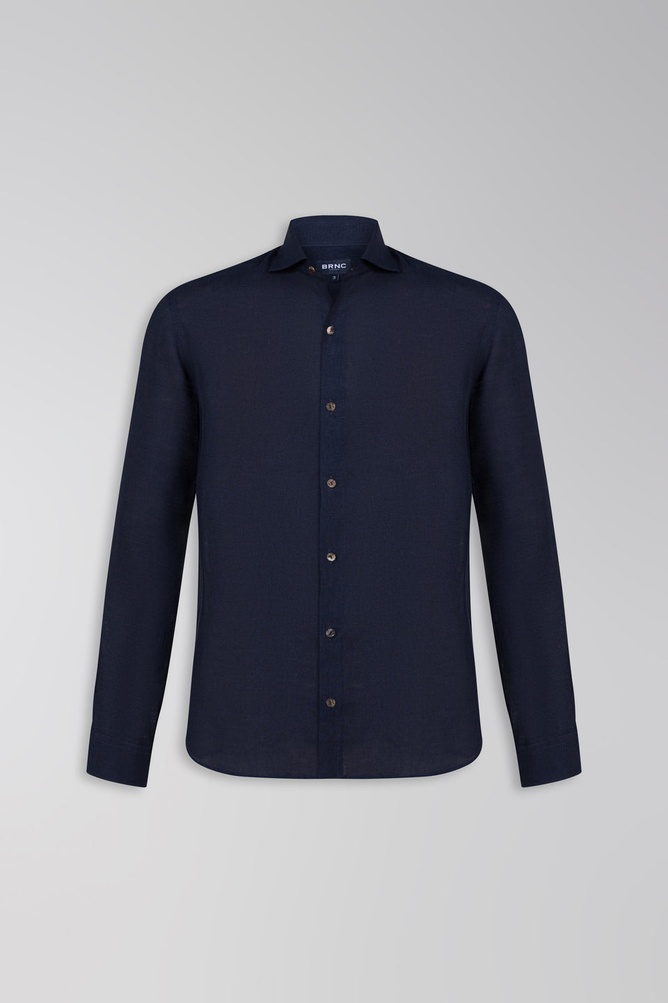 CAMISA REGULAR DE LINHO ITALIANO MARINHO