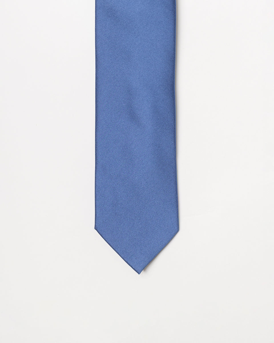 GRAVATA TRADICIONAL DE SEDA AZUL COBALTO - TU