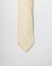 GRAVATA TRADICIONAL DE SEDA CHAMPAGNE - TU