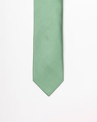 GRAVATA TRADICIONAL DE SEDA VERDE OLIVA - TU