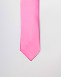 GRAVATA TRADICIONAL DE SEDA ROSA MÉDIO - TU