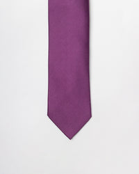 GRAVATA TRADICIONAL DE SEDA ROXO PÚRPURA - TU