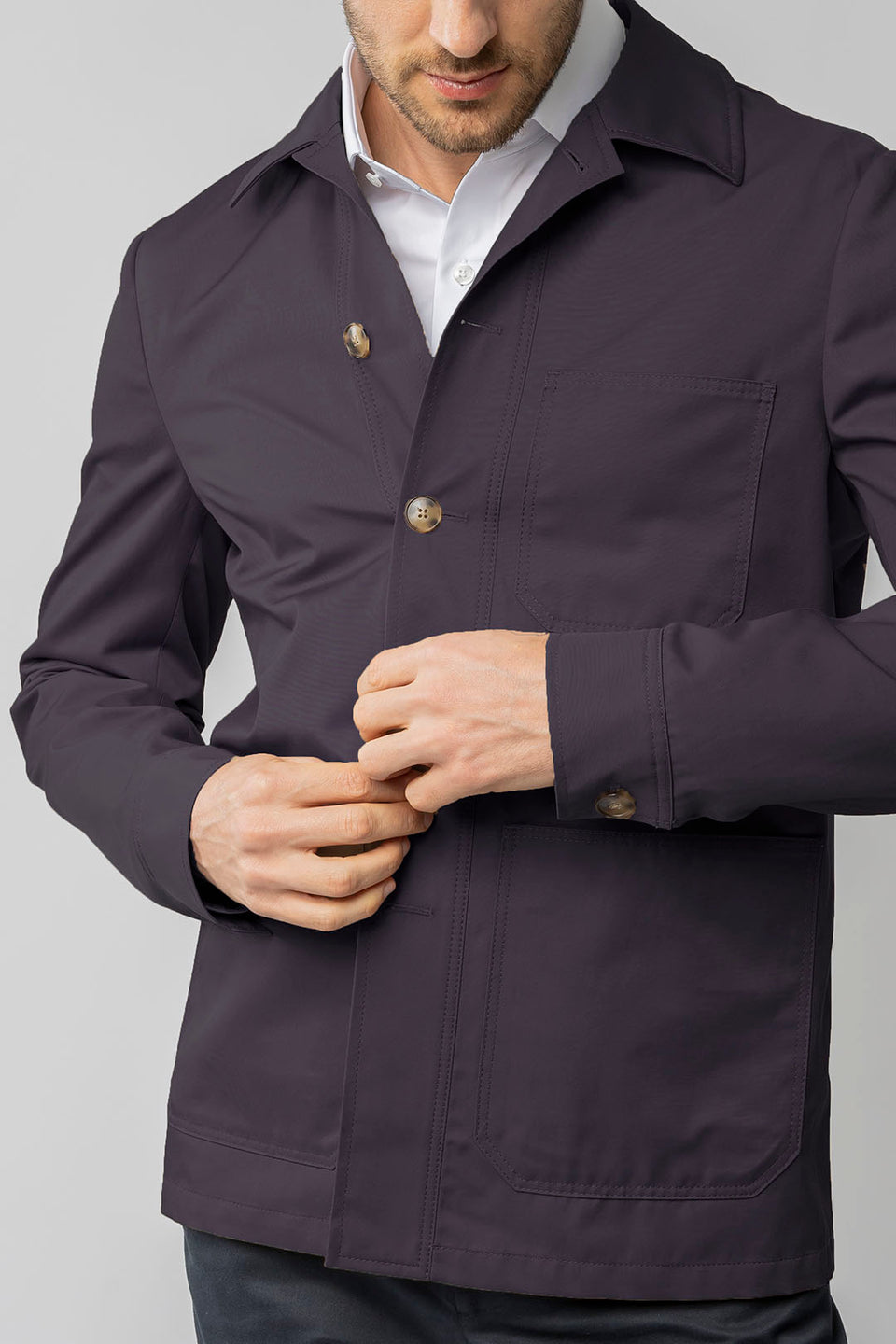 JAQUETA OVERSHIRT SAFARI SARJA