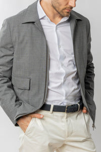 JAQUETA BOMBER MICRO PIED POULE