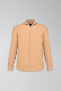 CAMISA REGULAR DE LINHO ITALIANO DESERTO